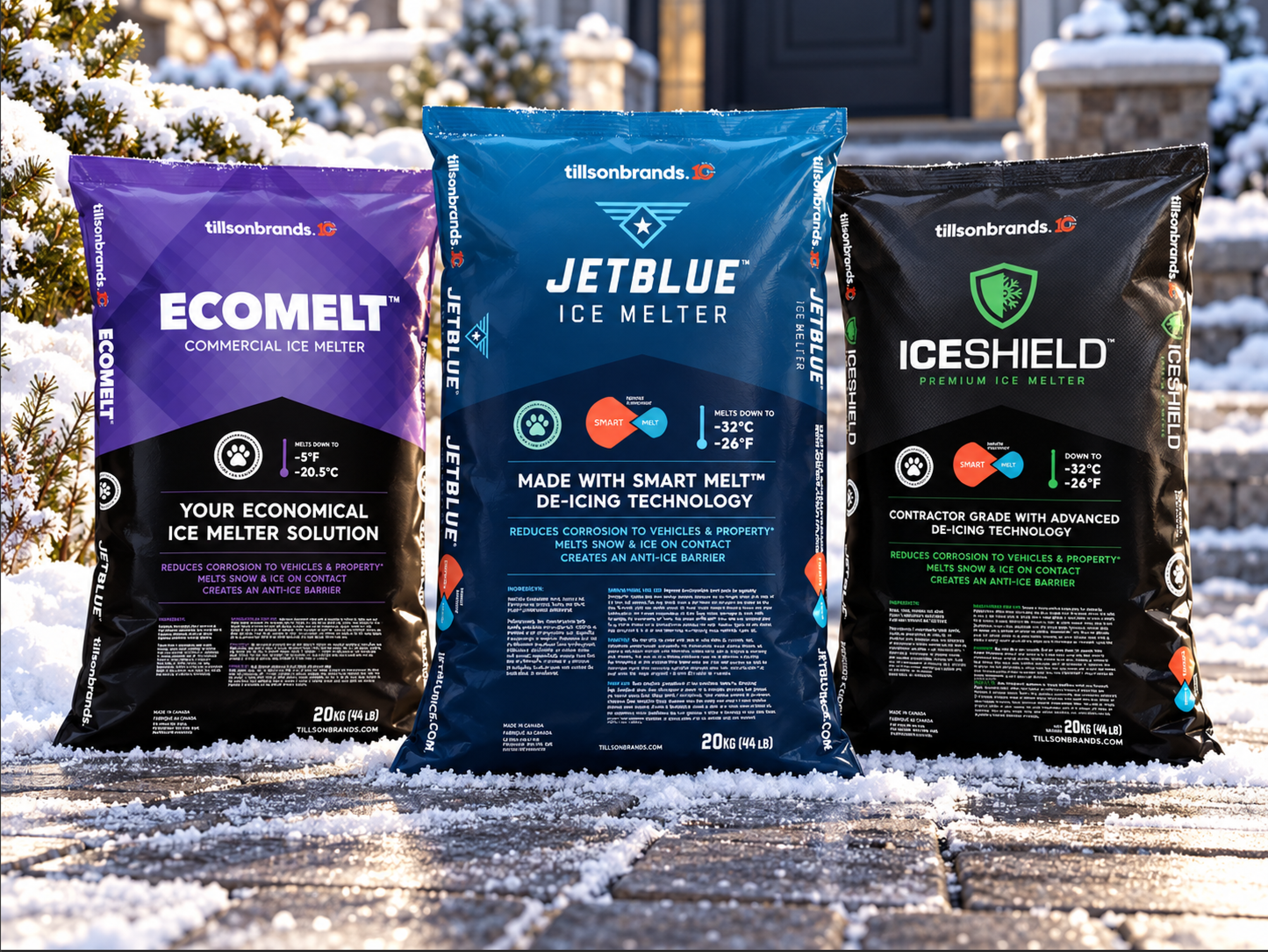 Tillsonbrands bagged ice melters