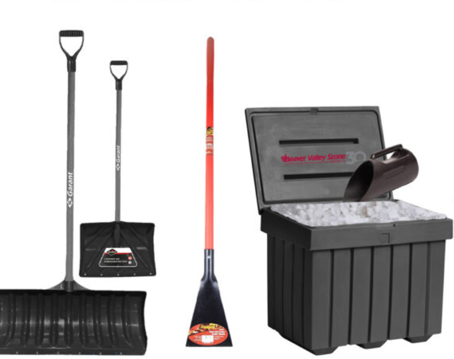 Salt storage box with scoop